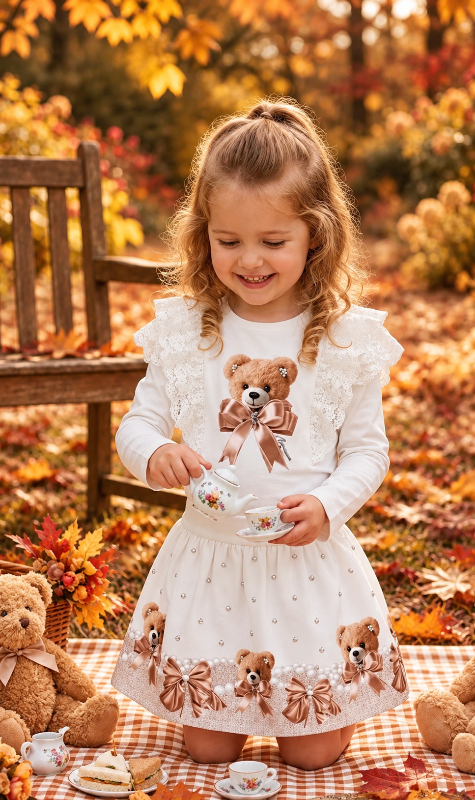 Lara Girls Skirt Set | AW2026 Edit | The Giorgio Bambini Collection