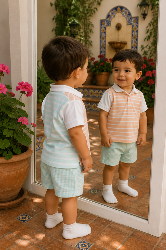 Gabriel Polo Shirt & Shorts Set | Baby Boy Summer Set