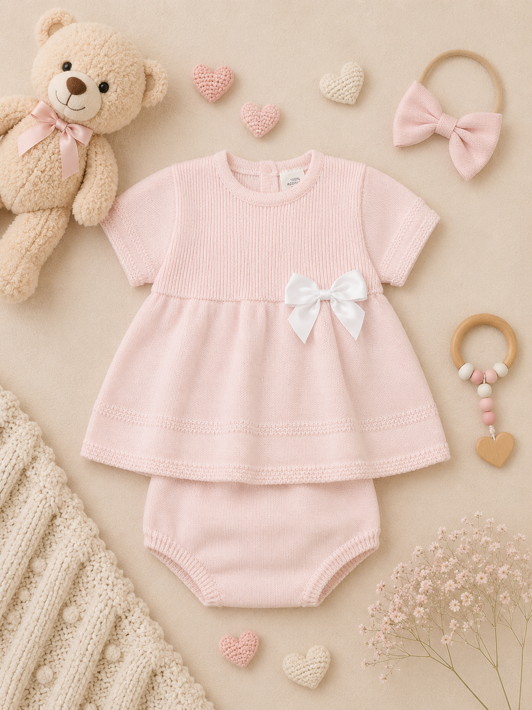 Maya Knitted 2-Piece Outfit | Baby & Toddler Girl