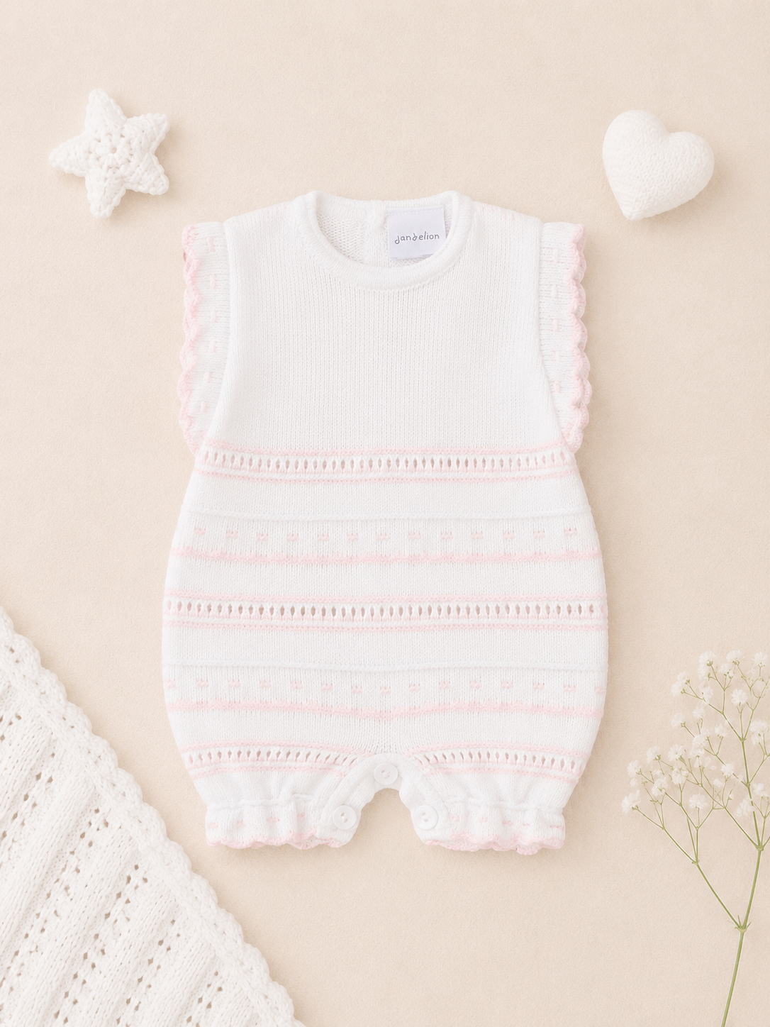 Amora Knitted Romper | Baby Girl