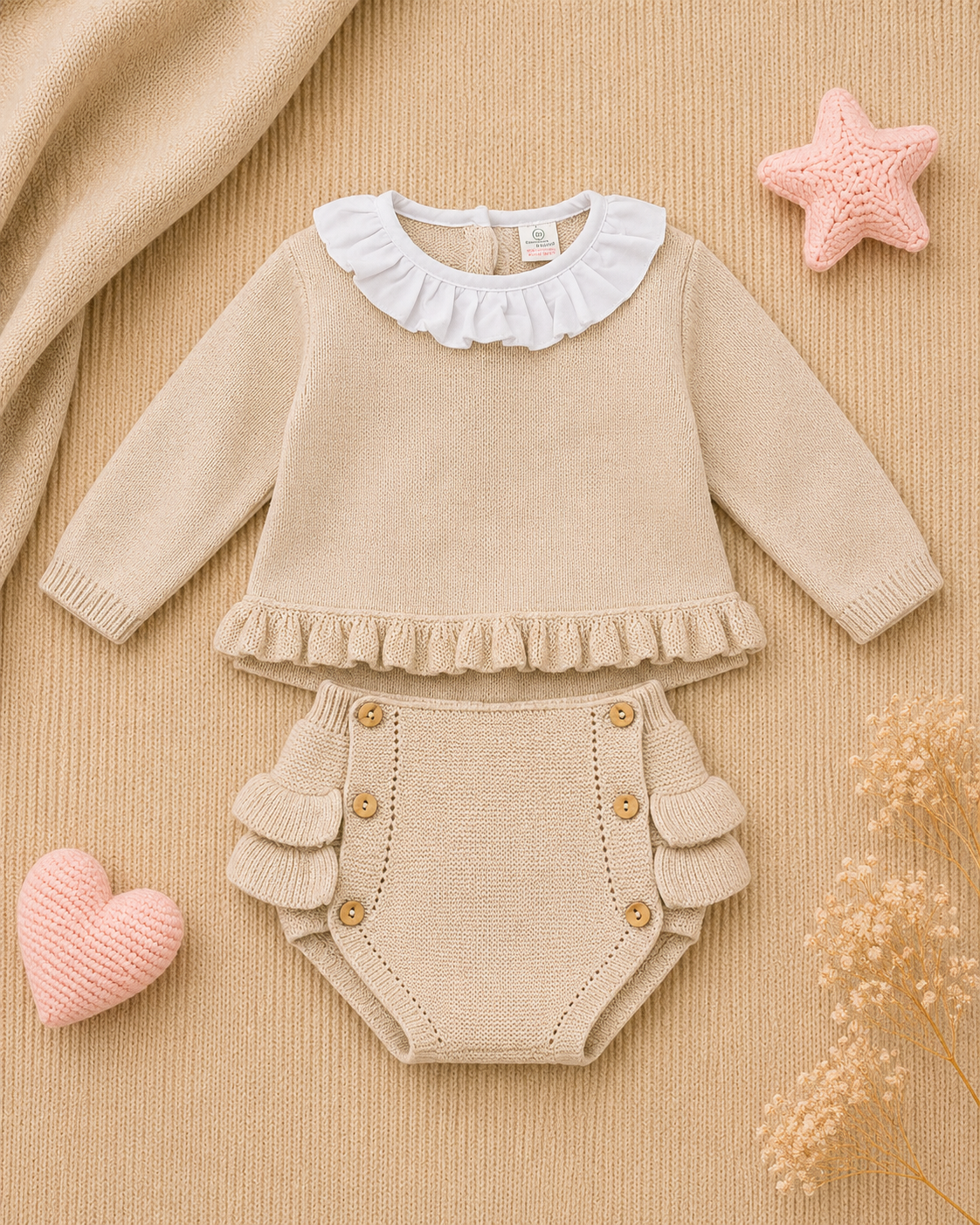 Tania Knitted Jumper & Jam Pants Set | Baby & Toddler Girl