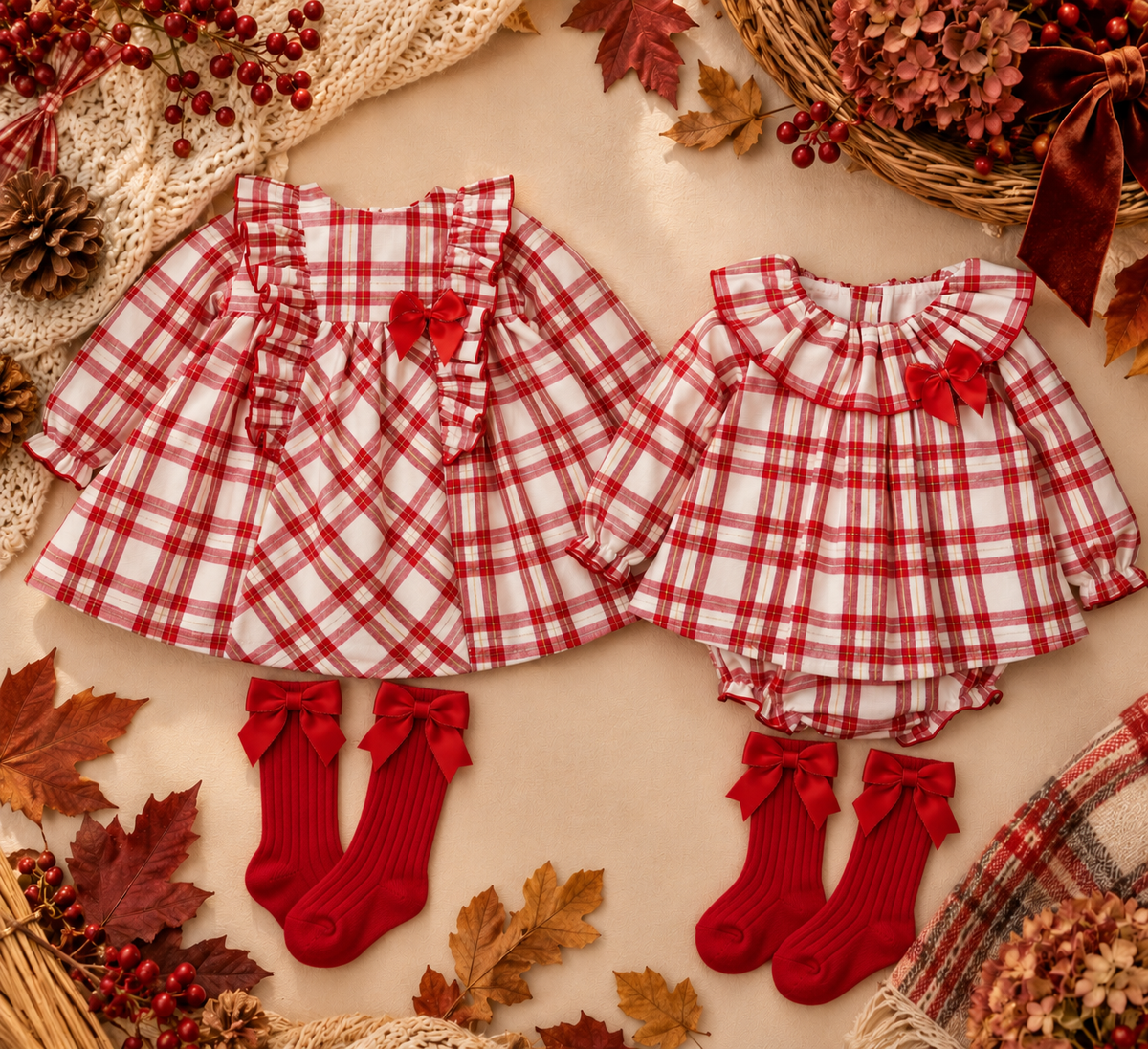 Dulce Girls' Check Dress | Autumn/Winter Edit
