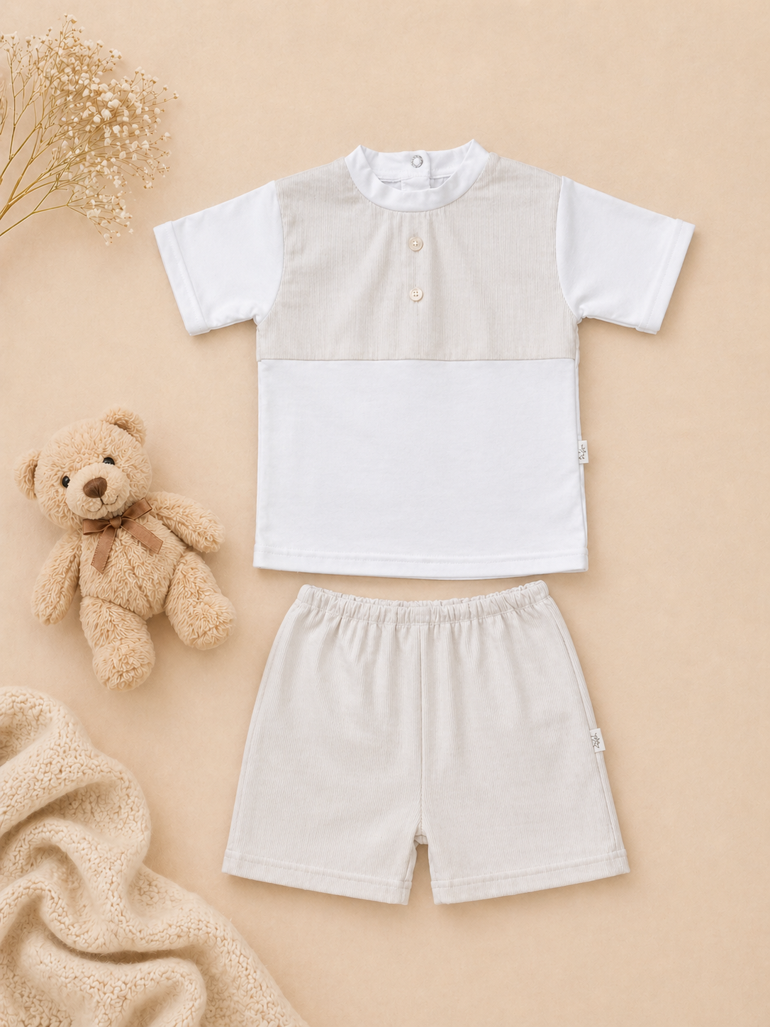 Tiago Short Set | Baby Boy Cotton Shorts & Top Set