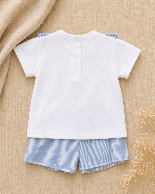 Bronte Striped T-Shirt & Shorts Set | Girls' Summer Set