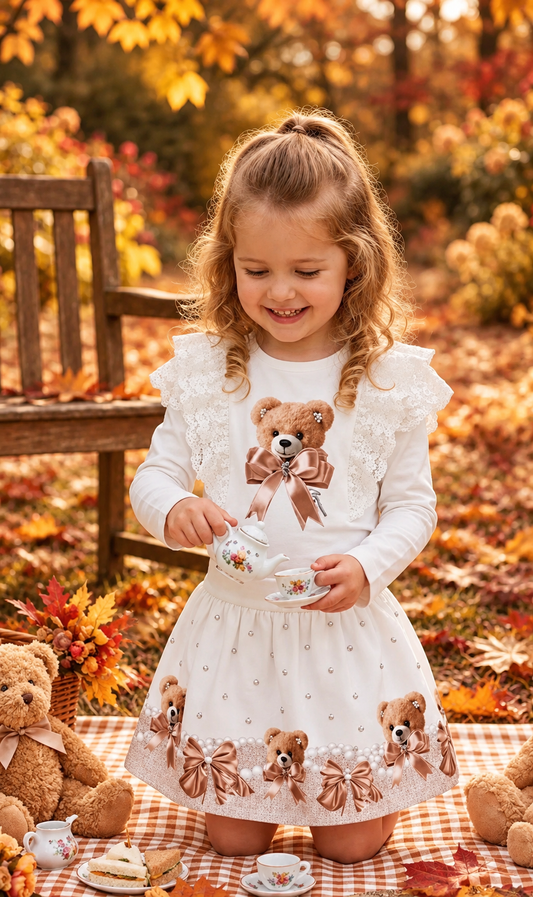 Lara Girls Skirt Set | AW2026 Edit | The Giorgio Bambini Collection