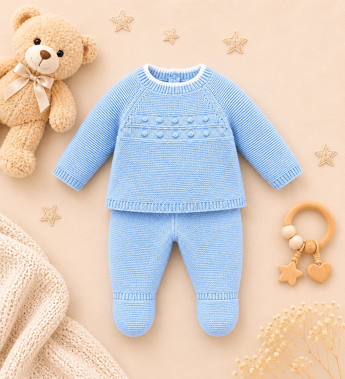Lenny Knitted 2-Piece Set | Baby Boy