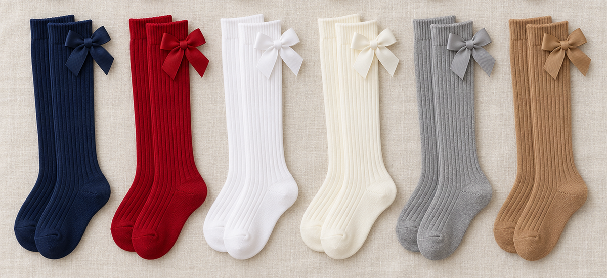 Knee High Socks with RIBBON BOW | Autumn/Winter Edit