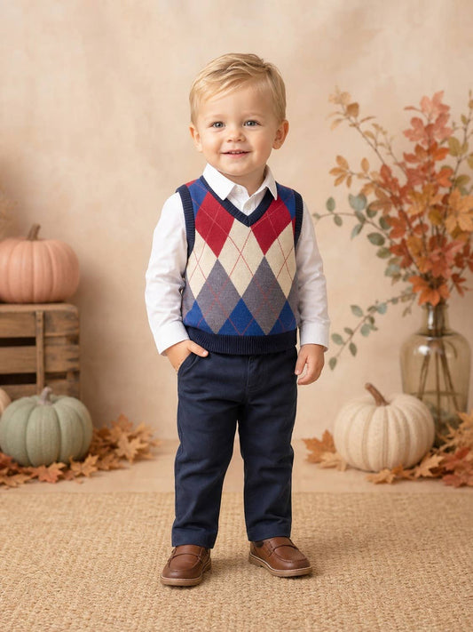 Hudson Knitted 3-Piece Set | Boys Autumn/Winter Edit