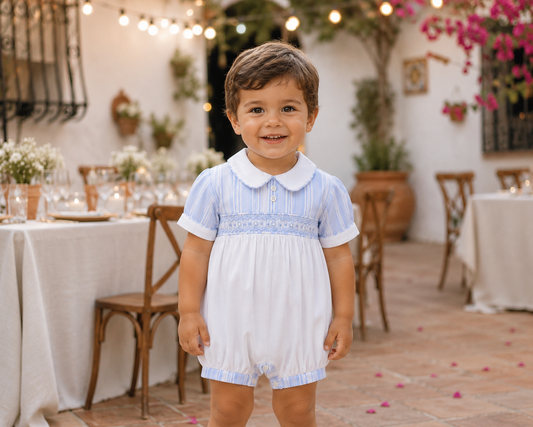 Ryan Smocked Embroidered Romper | Pretty Originals Summer Edit
