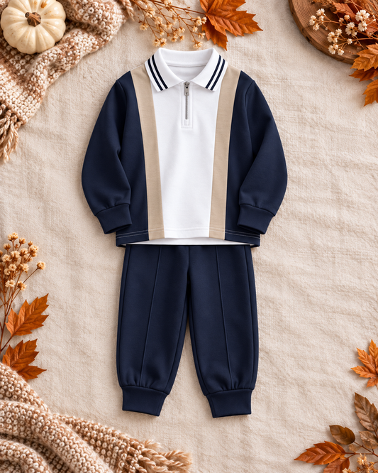 Mikey Colour-Block Leisure Set | Autumn/Winter Edit