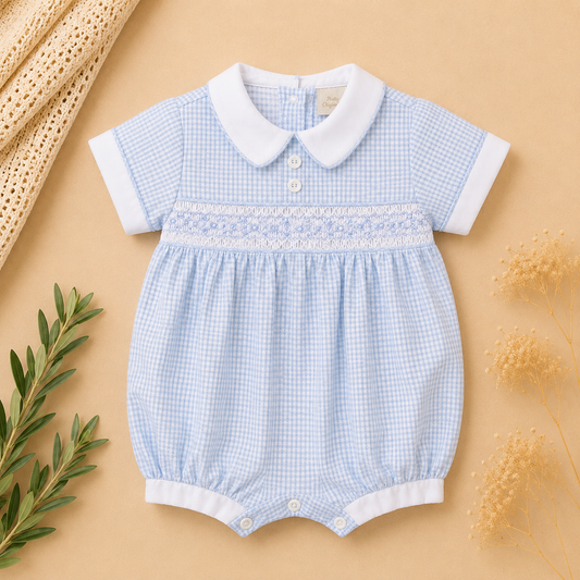 Finlay Smocked Romper | Pretty Originals Summer Edit
