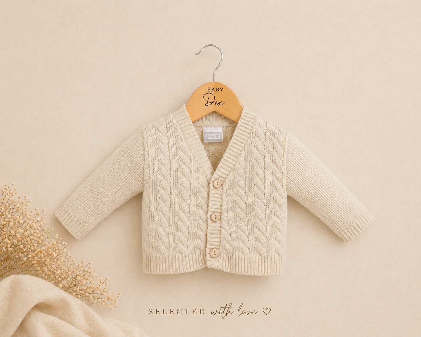 Sawyer Knit Cardigan | Baby Cable Knit Cardigan | Unisex