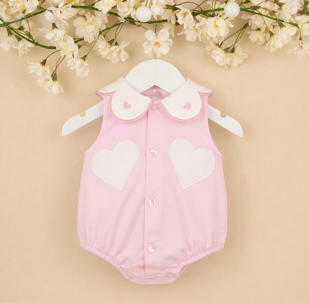 Beatrice Romper | Baby Girl Cotton Romper