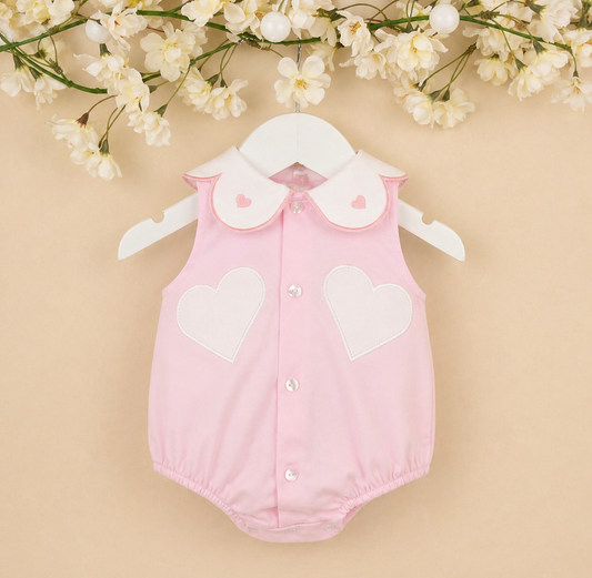 Beatrice Romper | Baby Girl Cotton Romper