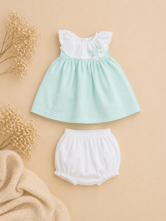 Minna Girls Set | Baby Girl Dress with Bloomers