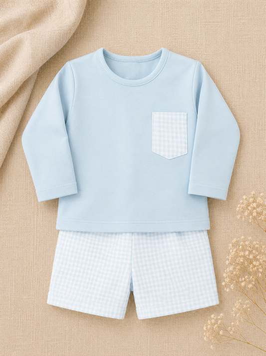 Andreas Houndstooth Top & Shorts Set | Boys' Toddler Set
