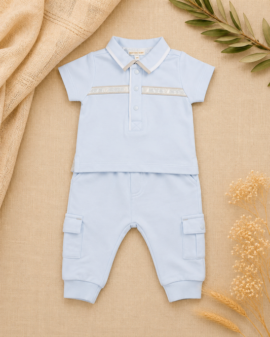 Hudson Polo Shirt & Cargo Jogger Set | Boys' Leisure Set