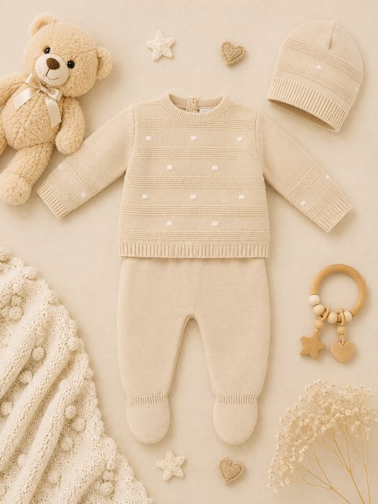 Reyes Knitted 3-Piece Set | Baby Unisex