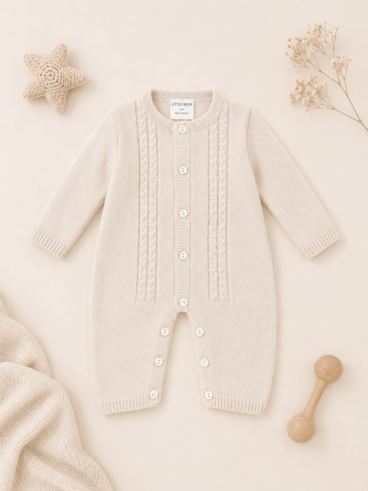 Dante Cable Knit Babygrow | Baby Unisex