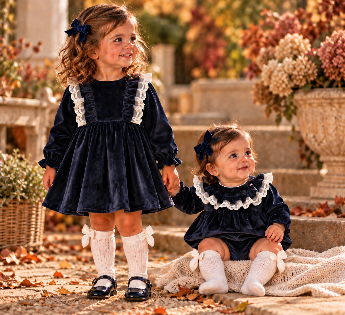 Floss Girls' Velvet Dress | Autumn/Winter Edit