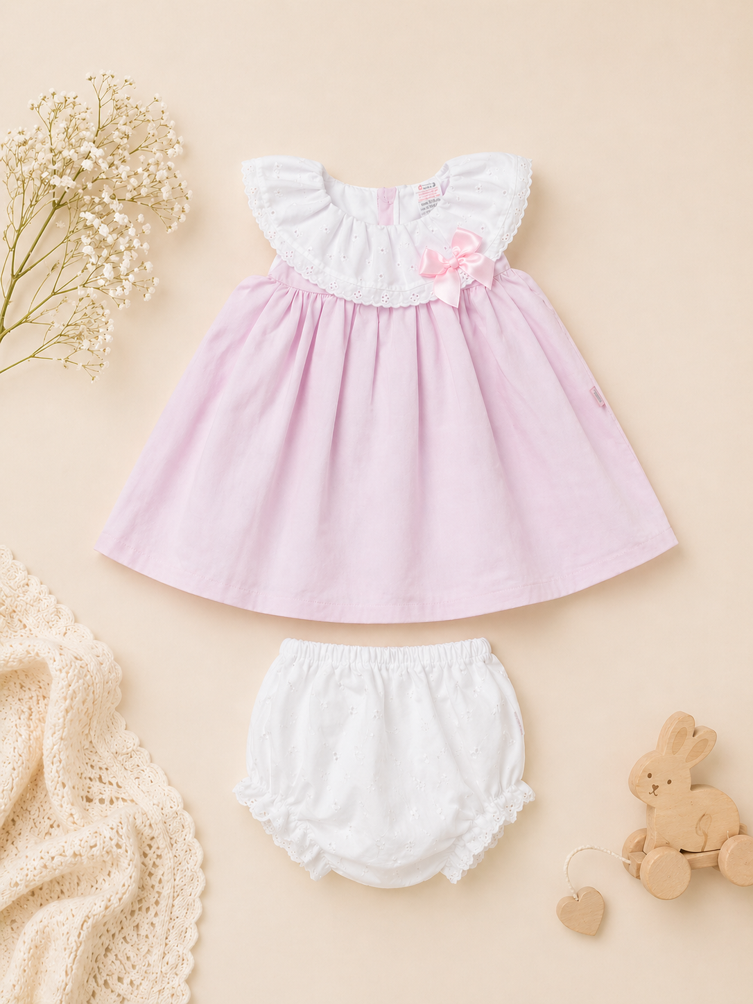 Minna Girls Set | Baby Girl Dress with Bloomers