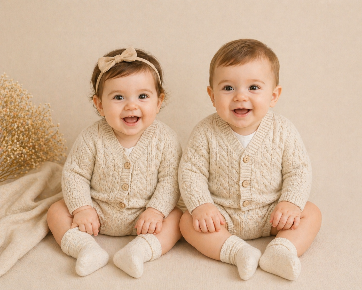Sawyer Knit Cardigan | Baby Cable Knit Cardigan | Unisex