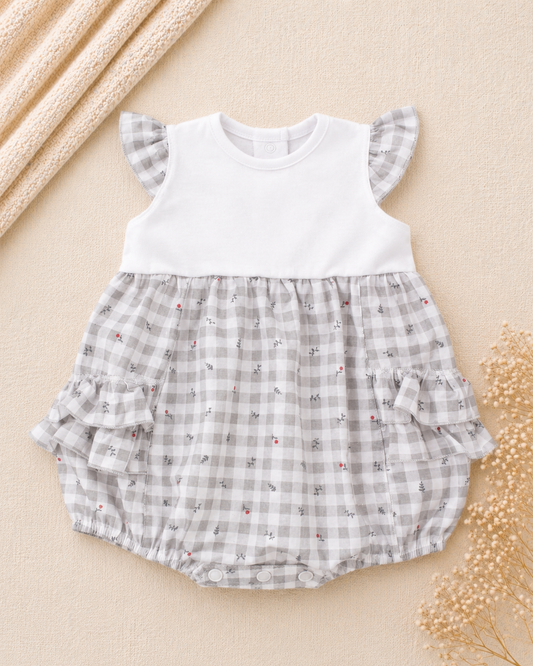 Esmeralda Gingham Romper | Baby Girl Romper