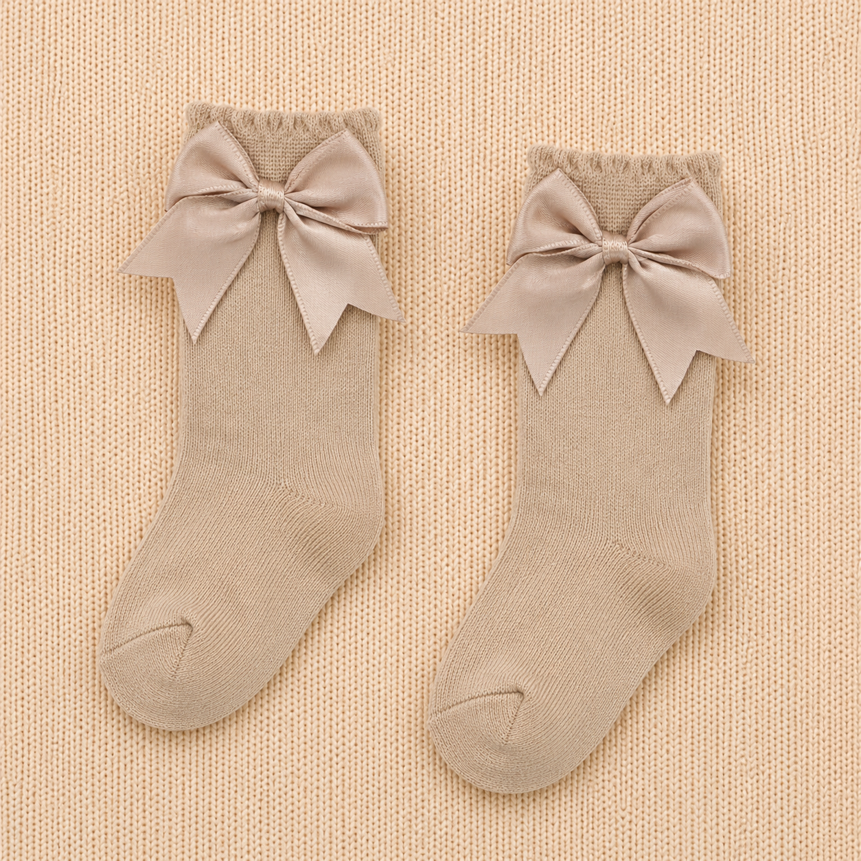 Knee High Baby Socks with Bow | Girls