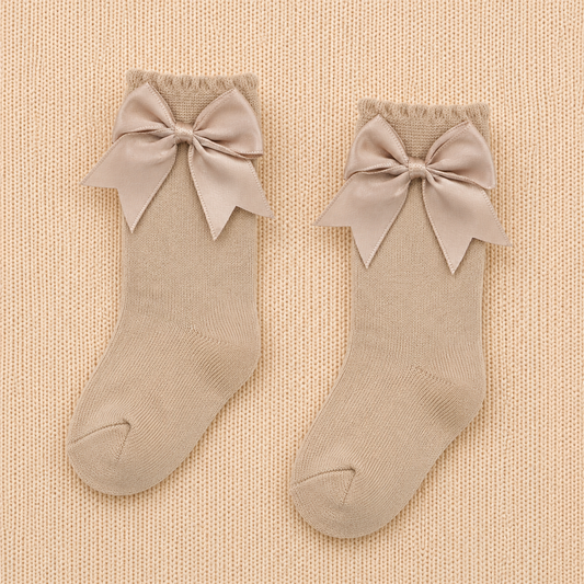 Knee High Baby Socks with Bow | Girls