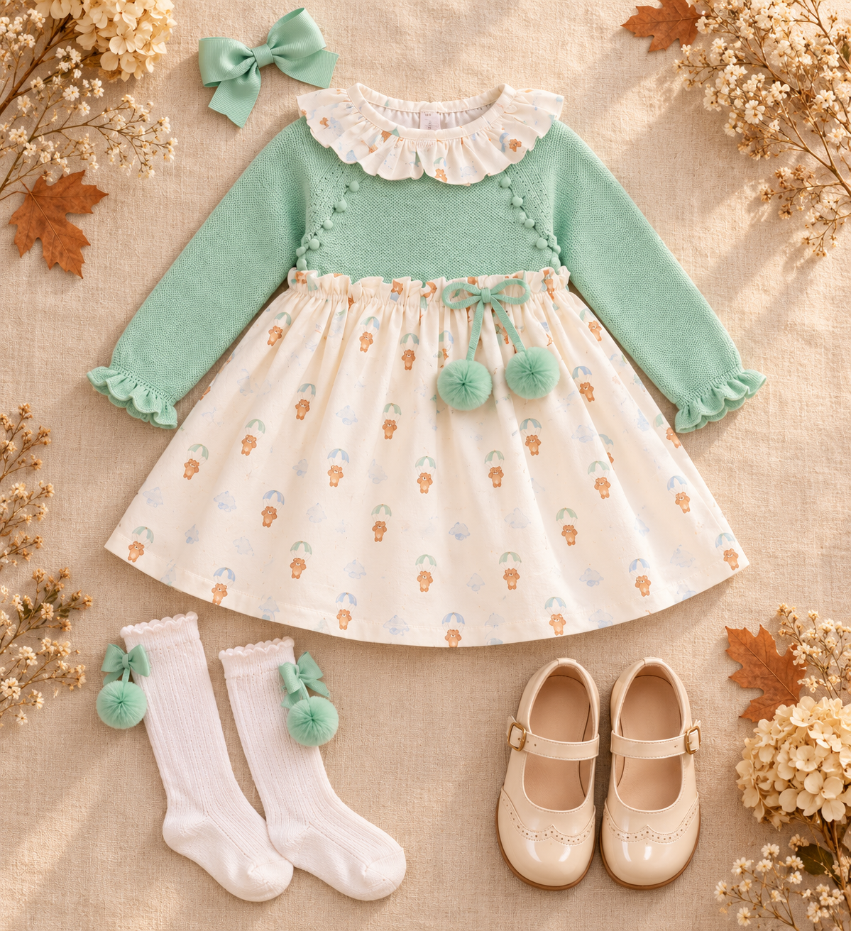 Chloé Girls' Cotton Dress | Autumn/Winter Edit