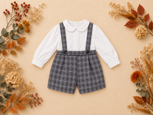 Lenny 2-Piece Dungaree Set | Boys Autumn/Winter Edit