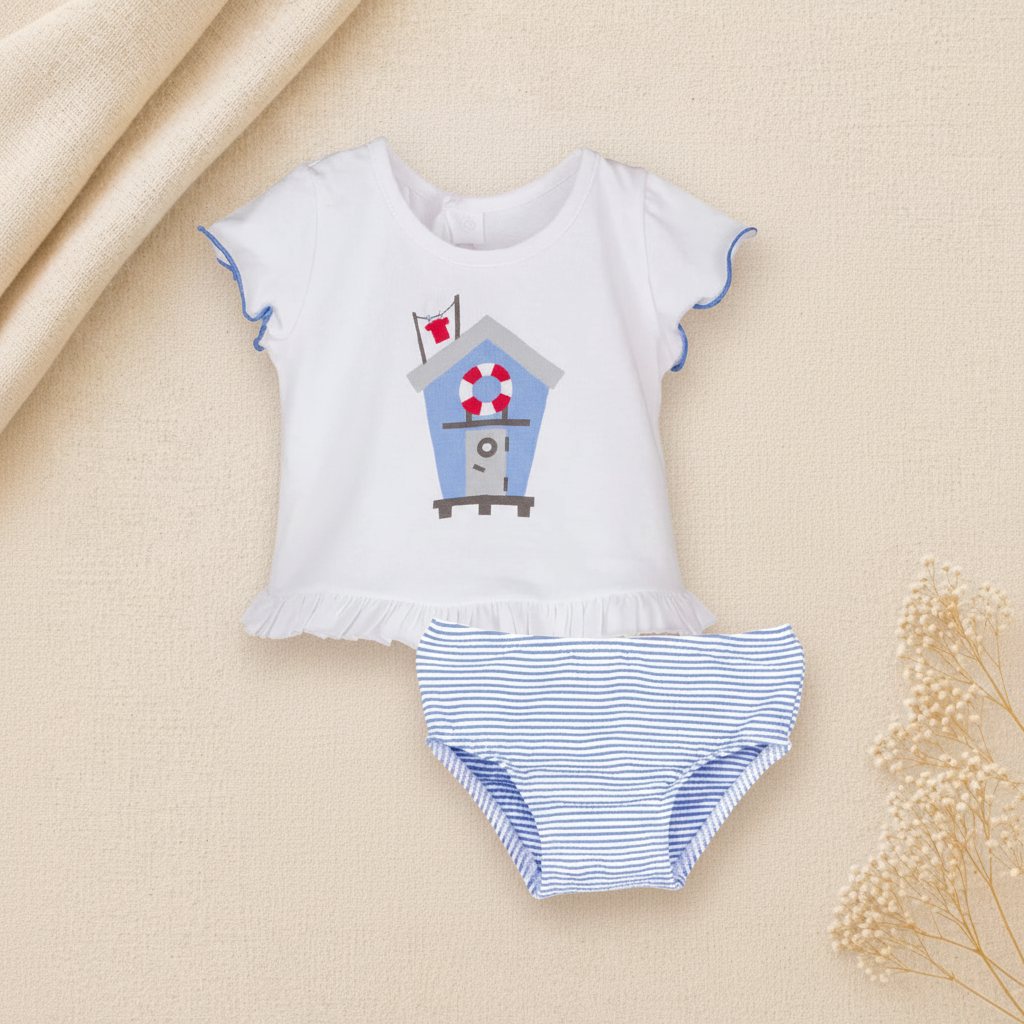 Coral Swimwear Set - Front